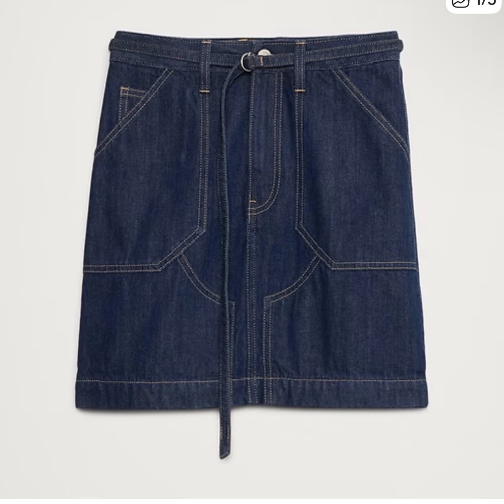 Denim mini skirt
